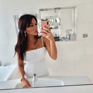 Ruffled Cami Mini Dress White